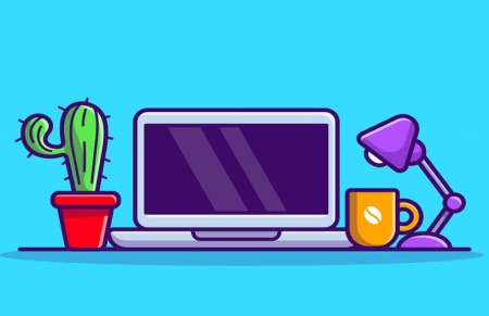 دانلود وکتور کامپیوتر و لپ تاپ کارتونی