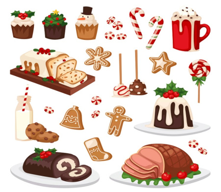 وکتور شکلات کوکی کریسمس