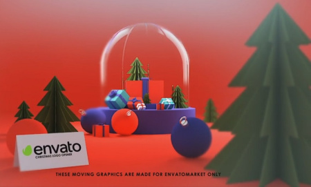 دانلود پروژه آماده افتر افکت لوگو کریسمس Christmas Logo