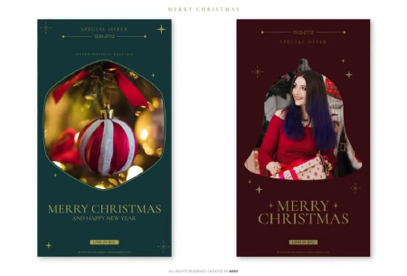 دانلود پروژه پریمیر استوری کریسمس Vertical Stories Christmas