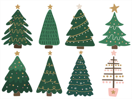 دانلود وکتور درخت کریسمس