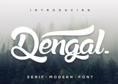 فونت انگلیسی مدرن Dengal Modern