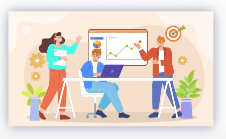 پروژه آماده افتر افکت موشن گرافیک وکتور های مارکتینگ دیجیتال