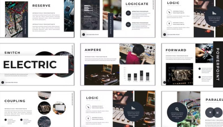 قالب پاورپوینت برای رشته برق The Electric