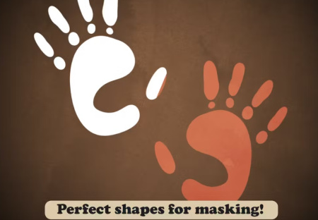 براش فتوشاپ رد پا 50 Paw Footprint
