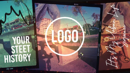 پروژه پریمیر نمایش لوگو با افکت فریز فریم Urban Freeze Frame Logo