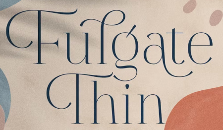 فونت انگلیسی باریک و نازک Fulgate Thin