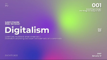 پروژه پریمیر 6 تایپوگرافی گرادیان Gradient Typography