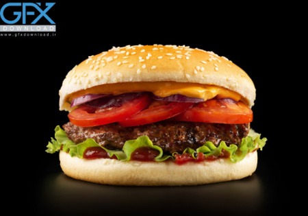 عکس از همبرگر لذیذ