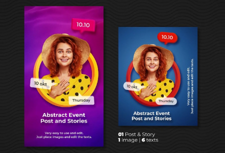 پروژه افتر افکت 6 پست و استوری اینستاگرام Instagram Event