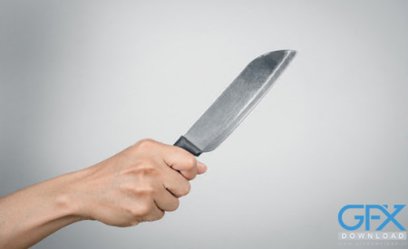 عکس چاقو در دست