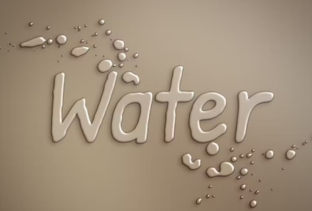 دانلود افکت فتوشاپ آب برای متن Water Text Effect
