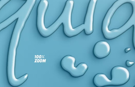 افکت آماده فتوشاپ آب برای متن Water Text Effect