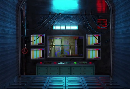 پروژه پریمیر اینترو در اتاق تاریک Monitor Dark Room Intro