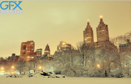 عکس نیویورک در برف