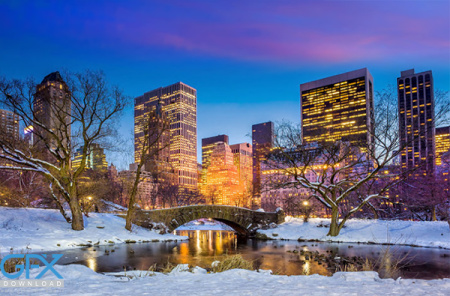 عکس شهر نیویورک در برف