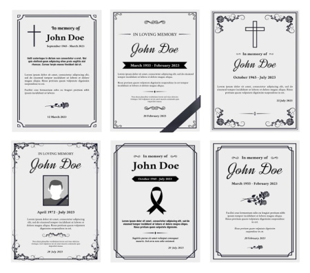 دانلود 11 طرح لایه باز آگهی ترحیم