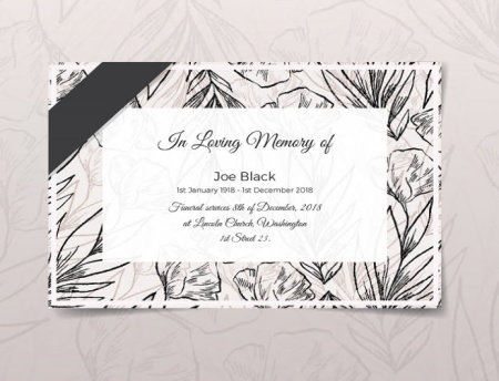 خرید طرح لایه باز اعلامیه ترحیم