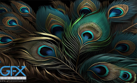 عکس پر طاووس