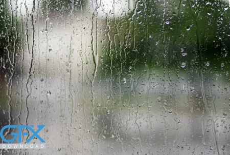 عکس باران از پشت پنجره