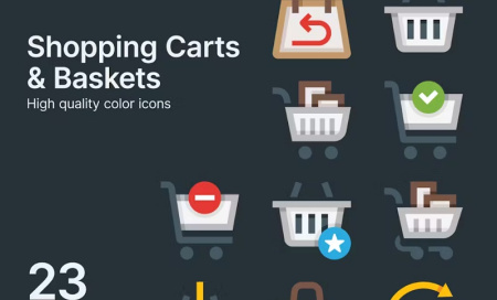 آیکون سبد خرید لایه باز