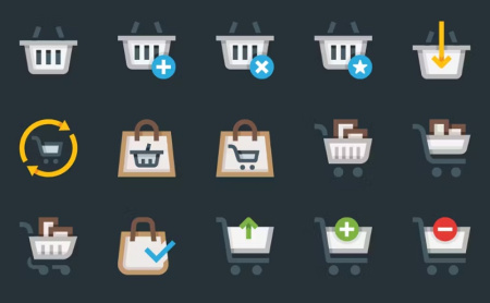 طرح آیکون سبد خرید