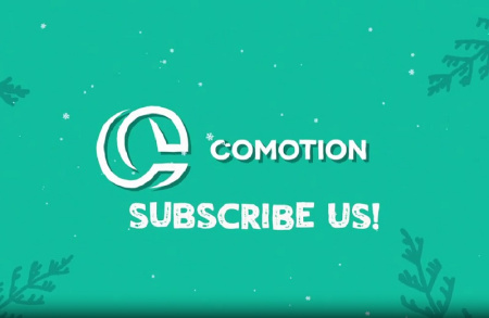 پروژه افتر افکت لوگو با فرشته برفی Cartoon Snow Angel Logo