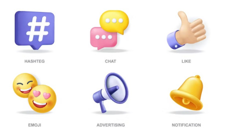 دانلود آیکون شبکه های اجتماعی لایه باز