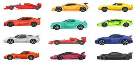 وکتور ماشین های اسپرت