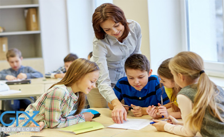 عکس از معلم و دانش اموز