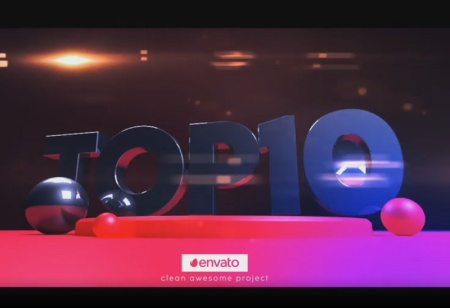 پروژه افتر افکت شمارش معکوس ۱۰ تایی سه بعدی 3D Top10