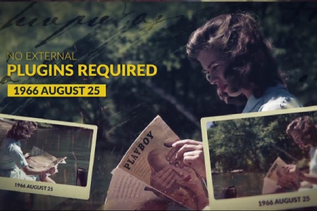 پروژه افتر افکت اسلایدشو سینمایی A Touch Of History