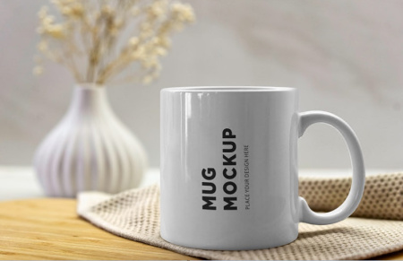 موکاپ ماگ سفید