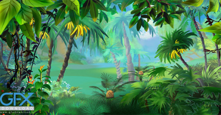 عکس سه بعدی جنگل