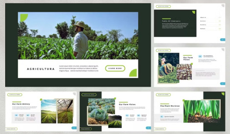 قالب پاورپوینت با گل