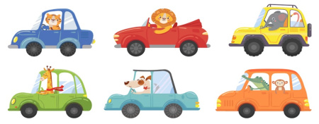 وکتور ماشین های کارتونی
