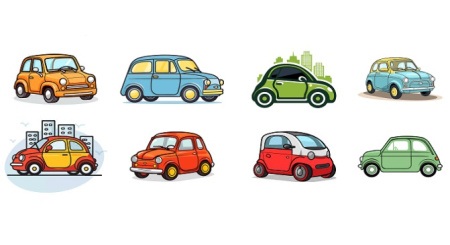 وکتور اتومبیل کارتونی