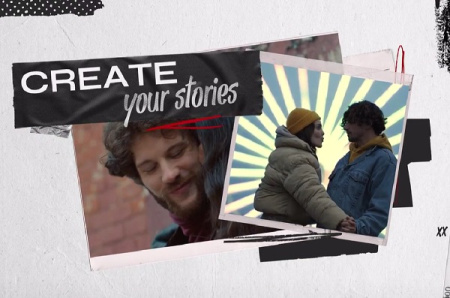 دانلود پروژه افتر افکت شبکه های اجتماعی به سبک کلاژ