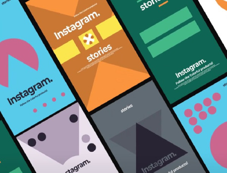 پروژه افتر افکت استوری اینستاگرام رنگارنگ Colorful Stories