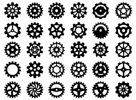 وکتور چرخ دنده لایه باز