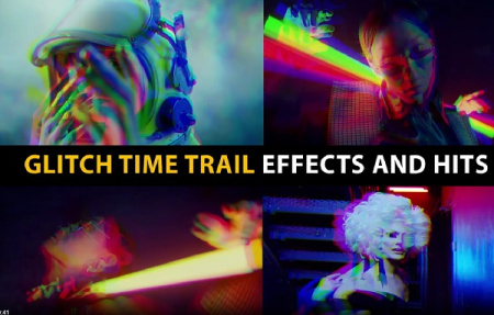 پریست پریمیر افکت های گلیچ Glitch Time Trail