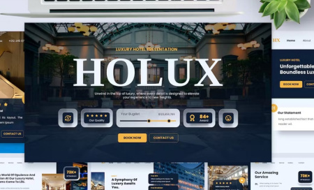 قالب پاورپوینت شیک و لاکچری