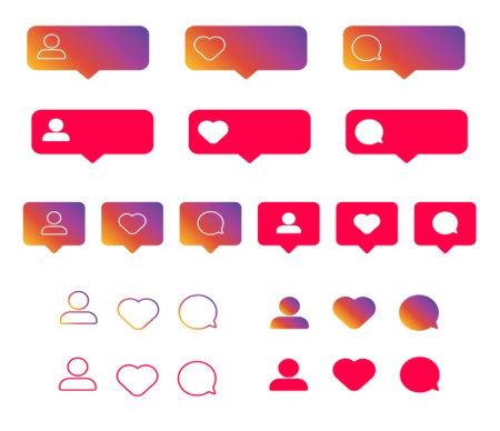 آیکون اینستاگرام بدون پس زمینه