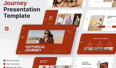 قالب پاورپوینت سفر تاریخی Historical Journey