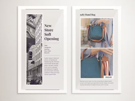 دانلود قالب اینستاگرام مونوکروم