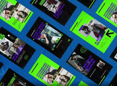 پروژه افتر افکت استوری اینستاگرام Necron Hypebeast Stories