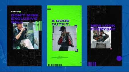 پروژه آماده افتر افکت استوری اینستاگرام Necron Hypebeast Stories