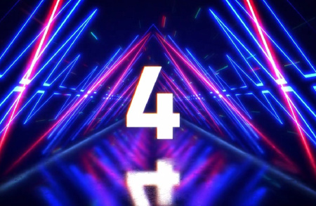 پروژه پریمیر شمارش معکوس لوگو نئون Neon Countdown Logo