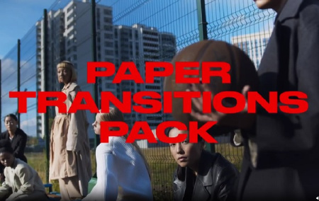 دانلود پک ترانزیشن های پریمیر کاغذی Paper Transitions Pack