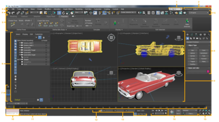 کاربرد کلیدهای میانبر تری دی مکس